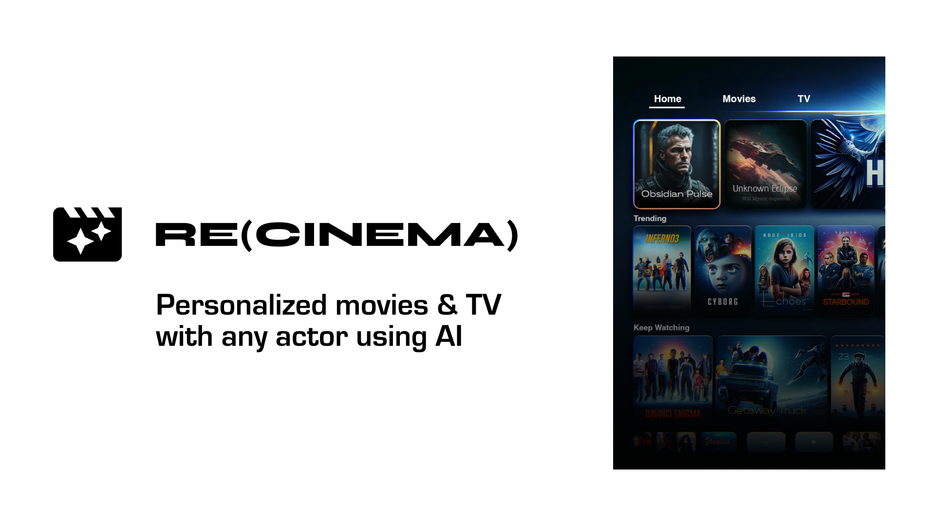 Pitch deck title slide