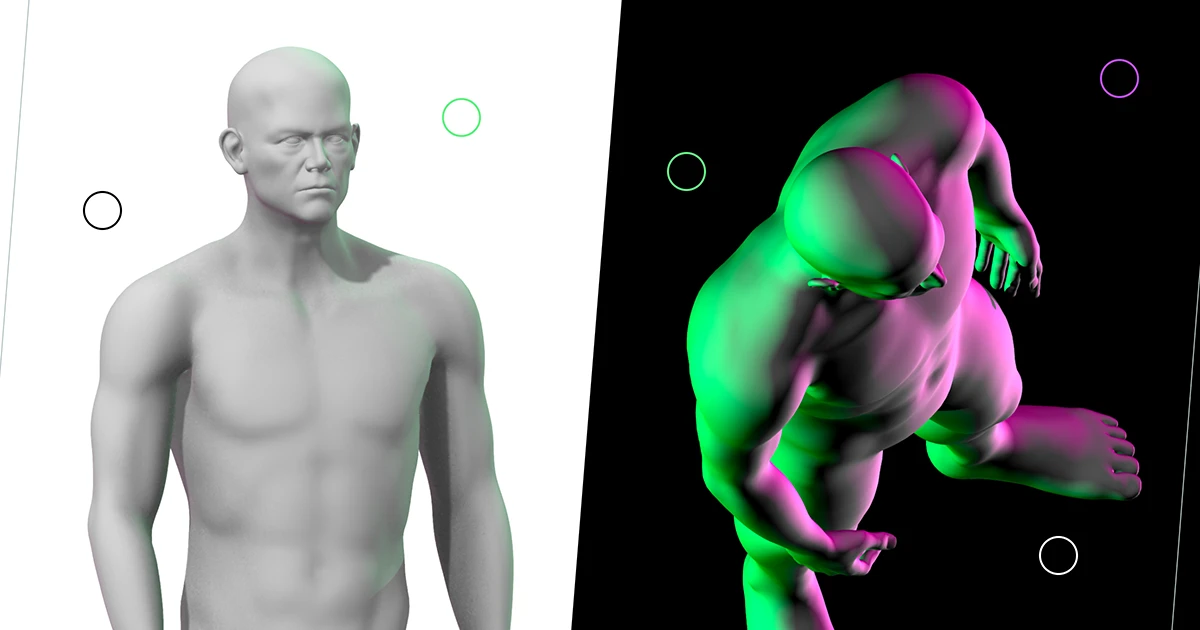 Male Figure Lighting Reference